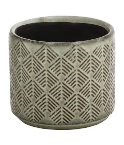 Dehner Keramik-Übertopf Elian, Rund, Ca. Ø8 Cm