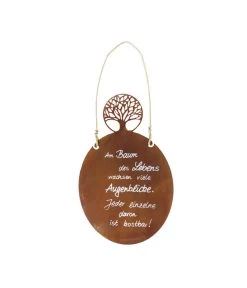 Badeko Metall-Tafel Lebensbaum, B25/H40 Cm