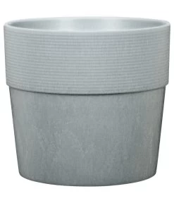 Scheurich Kunststoff-Topf Groove+, Rund, Ca. Ø28,5/H26 Cm