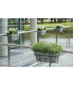 Artstone Kunststoff Blumenkasten Ella -Freien Garten Geschäft 5160486 WE MO 003 KunststoffKastenEllagrau