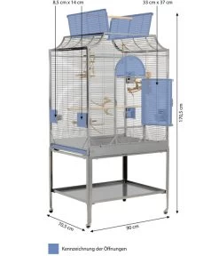 Montana Vogelvoliere Madeira III, Platinum 13 Montana Vogelvoliere Madeira III, Platinum -Freien Garten Geschäft 5187547 WE BG 001 PPVoliereMadeiraIIIPlatinum