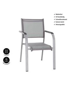 Dehner Balkon-Stapelstuhl Dallas -Freien Garten Geschäft 5302070 WE IG 001 DehnerBalkon StapelstuhlDallas