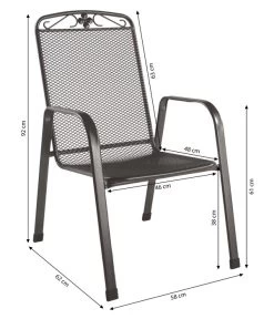 MWH Metall-Gartensessel Savoy -Freien Garten Geschäft 5312046 WE BG 001 MwhMetallGartensesselSavoyStapelsesselSavoy2