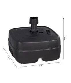 Kunststoff-Schirmständer Mit Rollen, Anthrazit, 45 Liter -Freien Garten Geschäft 5347992 WE BG 001 SchneiderKunststoffSchirmstaenderPvcStaender45LAnthraz