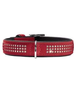 HUNTER® Hundehalsband Softie Triluxe, Rot/schwarz