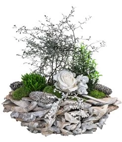 Grabgesteck Stille, Oval, Ca. B50/H50/T25 Cm