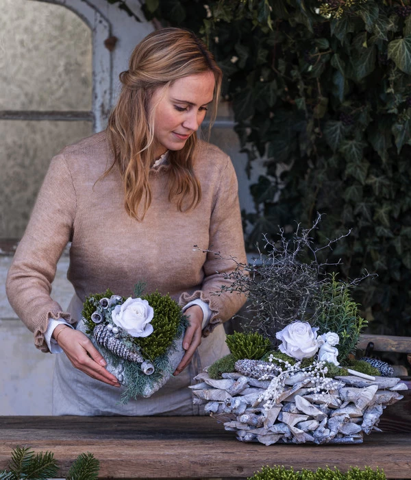 Grabgesteck Stille, Oval, Ca. B50/H50/T25 Cm 5 Grabgesteck Stille, Oval, Ca. B50/H50/T25 Cm – Bild 3