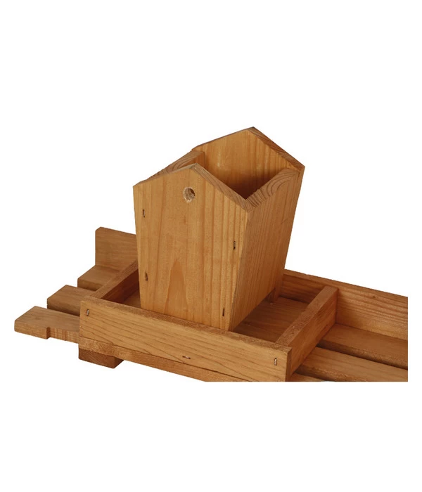 Siena Garden Vogelhaus Balkonfuttersilo, Braun/grün, Ca. B40/H20/T15 Cm 5 Siena Garden Vogelhaus Balkonfuttersilo, Braun/grün, Ca. B40/H20/T15 Cm – Bild 3