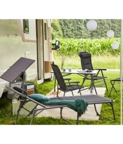 Siena Garden Campingliege Premium, Anthrazit, Ca. B69/H43/T200 Cm -Freien Garten Geschäft 6603047 WE MO 002 SienaGardenCampingliegePremiumAnthrazit