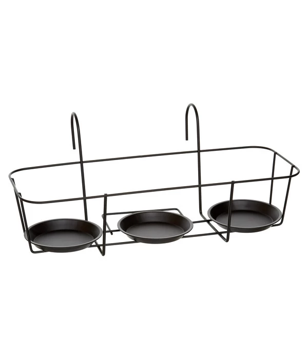 Dehner Metall-Balkonblumentopfhalter Triplo, Ca. B48,5/H20/T19 Cm 3 Dehner Metall-Balkonblumentopfhalter Triplo, Ca. B48,5/H20/T19 Cm