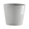 Ecopots Kunststoff-Topf Amsterdam Mit Wassersystem, Rund, Hellgrau -Freien Garten Geschäft 6614846 WE FS 001 EcopotsKunststoffTopfAmsterdammitWassersystemrundhellgrau