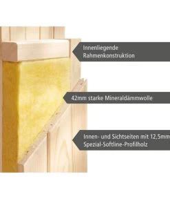 Wolff Finnhaus Innensauna De Luxe Dorea, Ca. B184/H202/T165 Cm -Freien Garten Geschäft 6618813 WE DE 007 FinnhausInnensaunadeluxeDorea