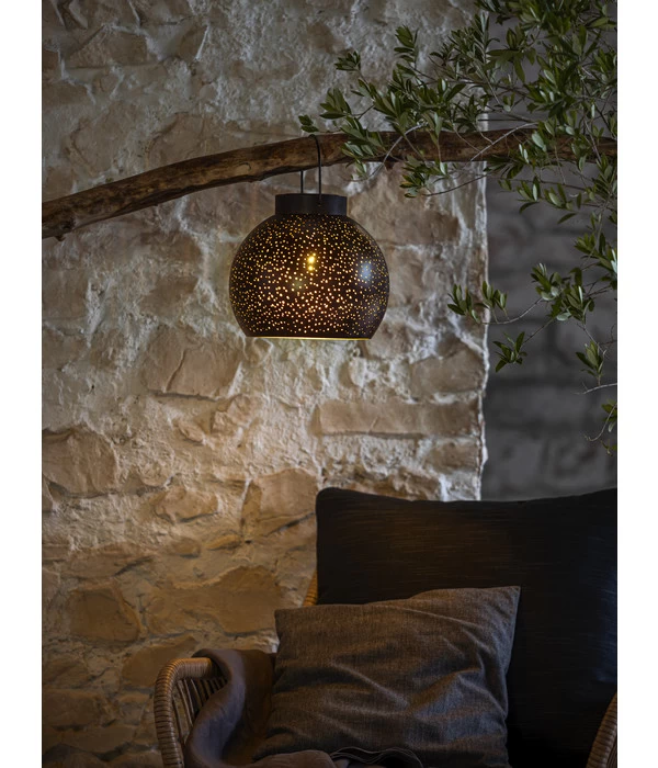 Dehner Solar Metallkugel Sparkling, Ca. B25/H22,5/T25 Cm 4 Dehner Solar Metallkugel Sparkling, Ca. B25/H22,5/T25 Cm – Bild 2