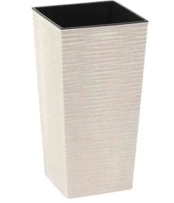 Siena Garden Kunststoff-Topf-Set ECO Nizza, Konisch, Ca. B30/H57/T30 Cm