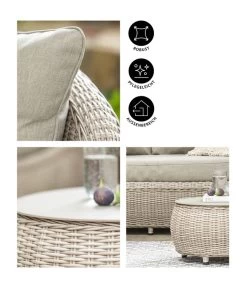 Dehner Lounge Bari, 2-teilig -Freien Garten Geschäft 6657381 WE IG 001 DehnerLoungeBari2teilig