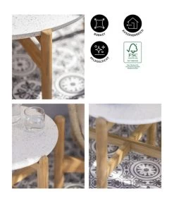 Dehner Tisch Portofino, Ca. Ø45,5/H47,8 Cm -Freien Garten Geschäft 6670699 WE IG 001 DehnerTischPortofino