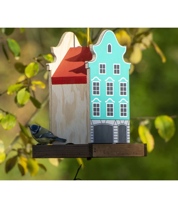 Dobar® Green Label Vogelfutterhaus Aasee, Blau, Ca. B19/H30/T19 Cm 4 Dobar® Green Label Vogelfutterhaus Aasee, Blau, Ca. B19/H30/T19 Cm – Bild 2