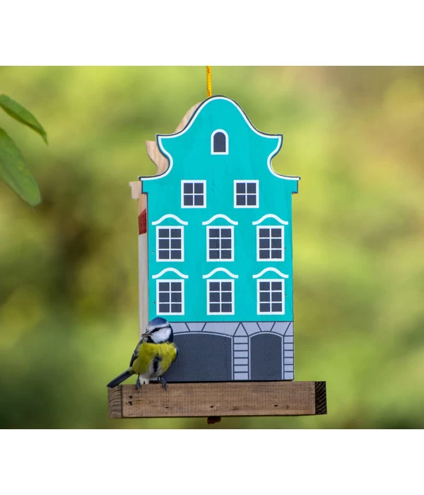 Dobar® Green Label Vogelfutterhaus Aasee, Blau, Ca. B19/H30/T19 Cm 5 Dobar® Green Label Vogelfutterhaus Aasee, Blau, Ca. B19/H30/T19 Cm – Bild 3