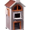Dobar Petlife Katzenhaus Fany Cat, Ca. B58/H109/T55 Cm -Freien Garten Geschäft 6689798 WE FS 001 DobarKatzenhausFancyCat