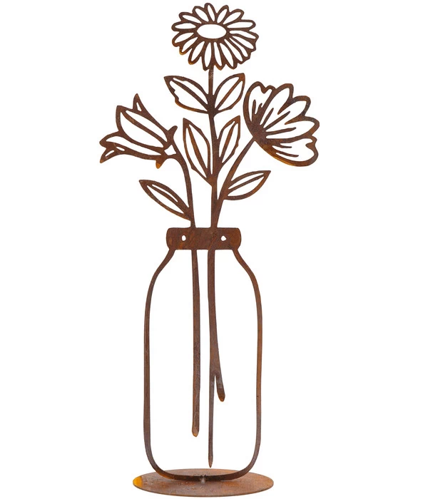 Badeko Metall-Figur Blumenvase Lisa, Ca. H40 Cm 3 Badeko Metall-Figur Blumenvase Lisa, Ca. H40 Cm