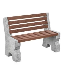 Dehner Granit-Gartenbank, 2-Sitzer, Ca. B114/H75/T52 Cm