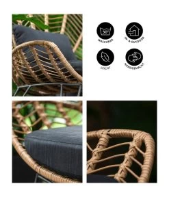 Dehner Geflechtsessel Venezia -Freien Garten Geschäft 6701650 WE IG FS 001 DehnerGeflechtsesselVenezia