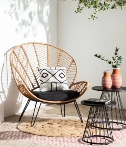 Dehner Geflechtsessel Venezia -Freien Garten Geschäft 6701650 WE MO 001 DehnerGeflechtsesselVenezia