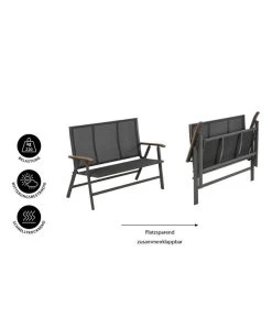 Dehner Klappbank Colmar, 2-Sitzer 9 Dehner Klappbank Colmar, 2-Sitzer -Freien Garten Geschäft 6701692 WE IG 001 DehnerKlappbankColmar2Sitzer
