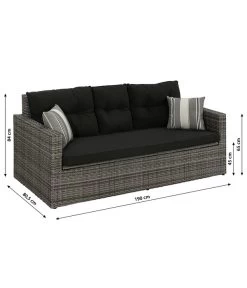 Dehner Flecht-Truhenbank Föhr, 3-Sitzer 21 Dehner Flecht-Truhenbank Föhr, 3-Sitzer -Freien Garten Geschäft 6704795 WE BG 001 TruhenbankFoehrNeu