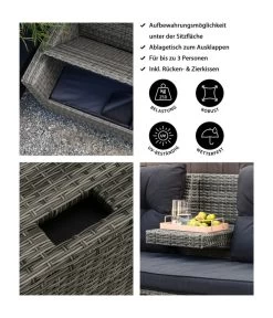 Dehner Flecht-Truhenbank Föhr, 3-Sitzer 20 Dehner Flecht-Truhenbank Föhr, 3-Sitzer -Freien Garten Geschäft 6704795 WE IG FS 001 DehnerFlechtruhenbankFoehr