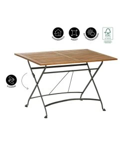 Dehner Klapptisch Tegernsee -Freien Garten Geschäft 6708184 WE IG 001 KLAPPTITEGERNSEE120X80