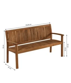 Dehner Gartenbank Valetta -Freien Garten Geschäft 6708614 WE BG 001 BankValetta3er