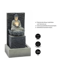 Dehner Polyresin-Gartenbrunnen Buddha, Ca. B35/H64/T32 Cm 6 Dehner Polyresin-Gartenbrunnen Buddha, Ca. B35/H64/T32 Cm -Freien Garten Geschäft 6742936 WE IG 001 BrunnenBuddhaNEU