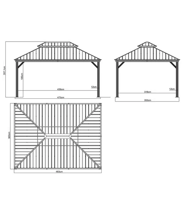 Sojag Pavillon Messina 4 Sojag Pavillon Messina – Bild 2