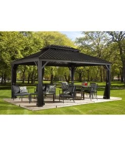Sojag Pavillon Messina 14 Sojag Pavillon Messina -Freien Garten Geschäft 6752703 WE MO 001 PavillonMessina12x16