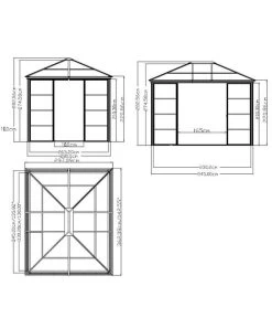 Sojag Pavillon Castel 10x12 22 Sojag Pavillon Castel 10x12 -Freien Garten Geschäft 6752752 WE FS 003 PavillonCastel10x12