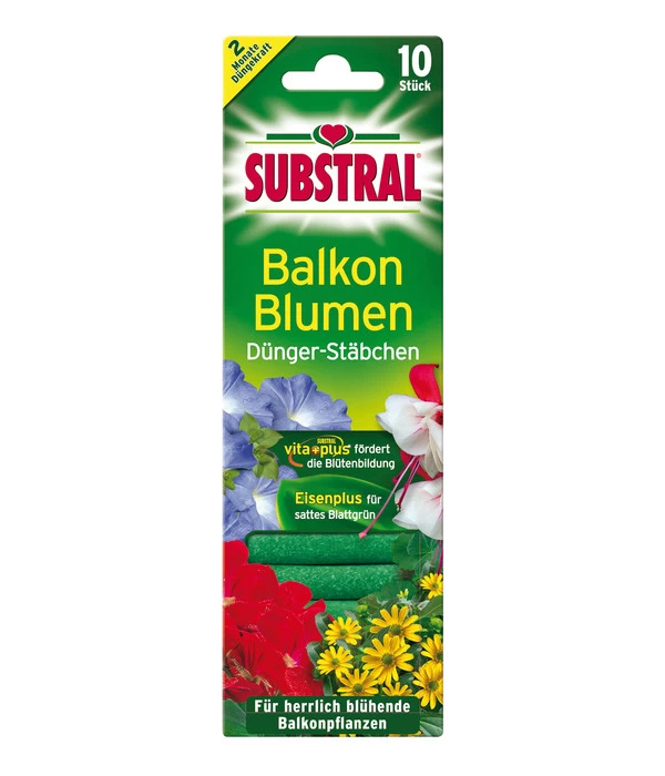 Substral® Düngestäbchen Für Balkonblumen, 10 Stk. 3 Substral® Düngestäbchen Für Balkonblumen, 10 Stk.