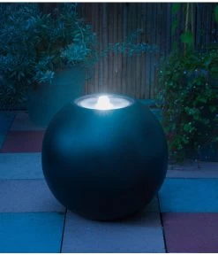 Ubbink Leichtbeton-Gartenbrunnen Pizarra, Ca. Ø40/H36 Cm -Freien Garten Geschäft 6791248 WE MO 002 GartenbrunnenPizarra