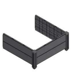 KHW Hochbeet-Erweiterungsset Demeter, Ca. B82/H31/T82 Cm