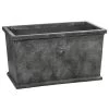 Dehner Leichtbeton-Kasten Windsor, Rechteckig, Grau -Freien Garten Geschäft 6866628 6866636 WE FS 002 DehnerLeichtbetonKastenWindsor