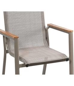 Dehner Stapelstuhl Cleveland, Hellbraun -Freien Garten Geschäft 6894083 WE DE 001 StapelstuhlClevelandH B