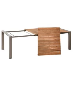 Dehner Holz-Ausziehtisch Cleveland, Ca. B160-240/H76/T101 Cm -Freien Garten Geschäft 6895387 WE FS 003 AusziehtischClevelandGrauNEU