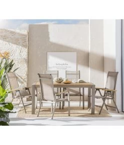 Dehner Klappsessel Cleveland, Hellbraun -Freien Garten Geschäft 6895387 WE MO 001 GruppeClevelandWoodNEU 1