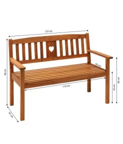 Dehner Bank Heart 7 Dehner Bank Heart -Freien Garten Geschäft 6897763 WE BG 001 2SitzerBankHeart