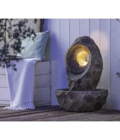 Dehner Polyresin-Gartenbrunnen Honolulu, Ca. H75,5 Cm -Freien Garten Geschäft 6911168 WE MO 002 BrunnenHonolulu