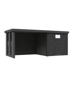 Wolff Finnhaus Metallgerätehaus Eleganto 2424, Inkl. Lounge Links, Ca. B542/H227/258 Cm