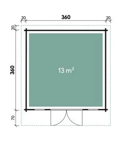 Wolff Finnhaus Gartenhaus Trondheim 44-B -Freien Garten Geschäft 6930093 WE DE 001 FinnhausBBHTrondheim44B