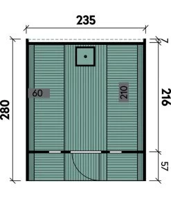 Wolff Finnhaus Saunafass 280 De Luxe Bausatz, Thermoholz, Ca. B235/H242/T280 Cm -Freien Garten Geschäft 6934020 WE DE 001 FinnhausSaunafassLuxus