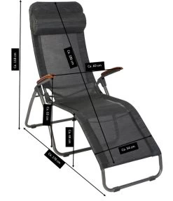 Sungörl Bäderliege Dreamliner Amazing Deluxe, Ca. B69/H118/T176 Cm -Freien Garten Geschäft 6935183 WE DE 001 BaederliegeDEamlAmazing