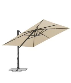 Schneider Ampelschirm Rhodos Smart, Quadratisch, Ca. B300/T300 Cm -Freien Garten Geschäft 6953384 WE FS 003 SchneiderAmpelschirmRhodosSmartnatur